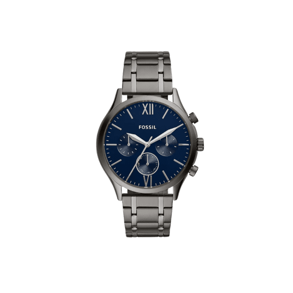 FOSSIL Fenmore Multifunction Smoke Stainless Steel Watch - BQ2401