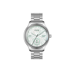 COLMI L28 Smart Watch 1.32"inch AMOLED Display round smartwatch Fitness Tracker Heart Rate Monitor Call Music Control 2 with silicone and stainless steel straps for women